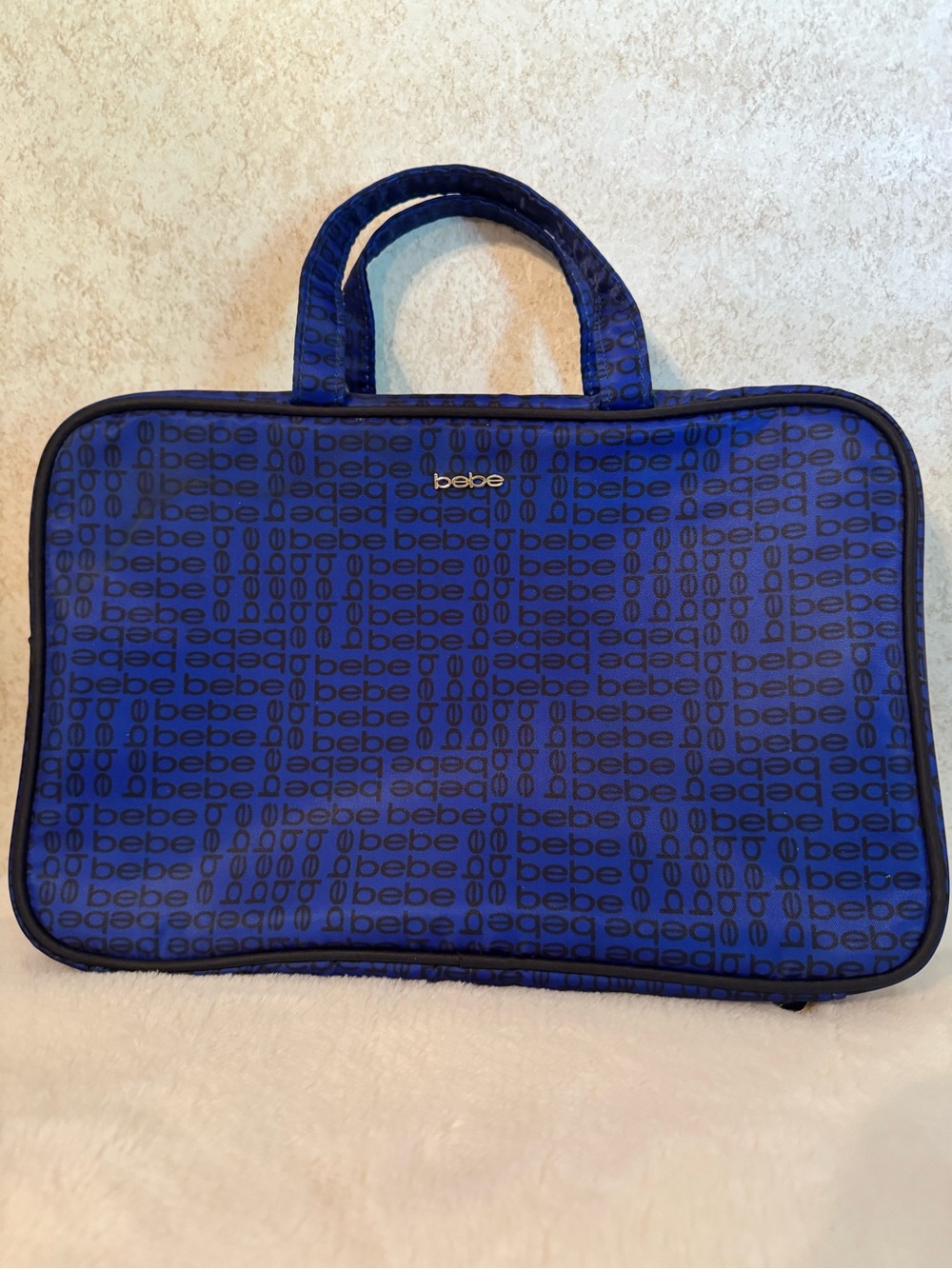bebe Royal Blue Logo cosmetic Bag